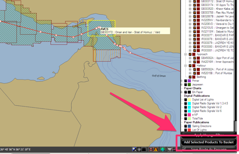 Ordering ECDIS ENC charts